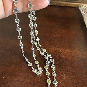 Touchstone Crystal chanel necklace.